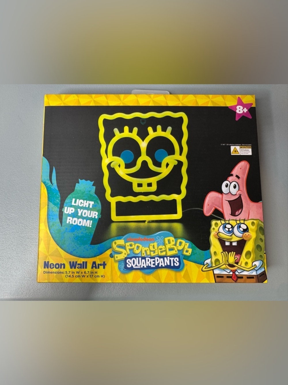 Nickelodeon SpongeBob SquarePants LED Neon Face Light - Yellow